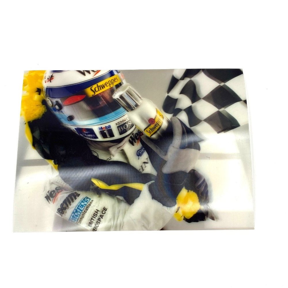 Race Care Driver Formula One F1 3-D Art Photo 4" x 6" Demo Print Lenticular 3D